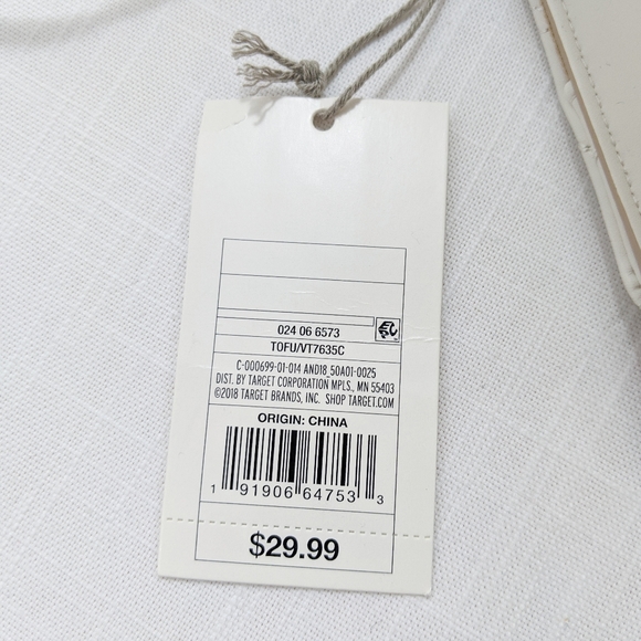 Quilted Heart Crossbody Bag - A New Day White NWT - Picture 7 of 7